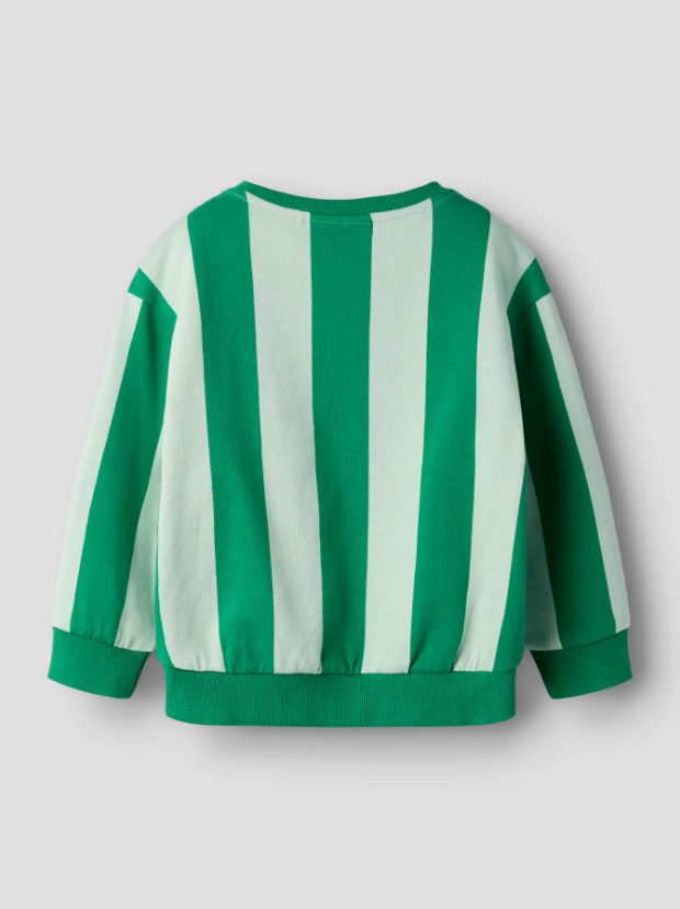 Name It - Striped Green Crewneck|208177