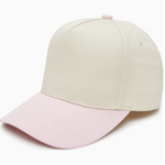 Two Tone Cap - Light Pink/Beige|202591