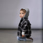 Little Bipsy - Hooded Flannel - Black|109205