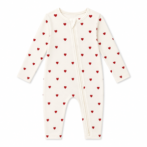 Roobear - Tiny Heart Bamboo Sleeper - NB
