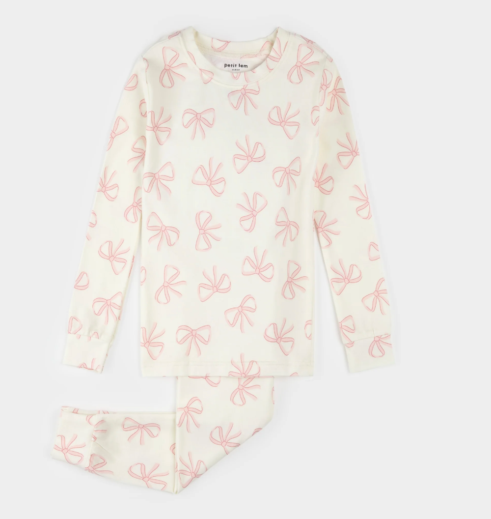 Petit Lem - 2 Piece PJ - Bow|187325