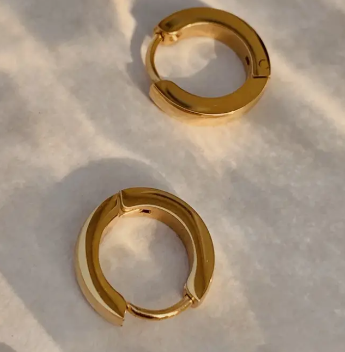 Huggie Hoops - 18K PVD Gold Plating|186953