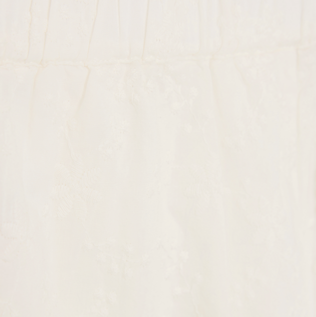 Creamie - Embroidered Shorts White|194014