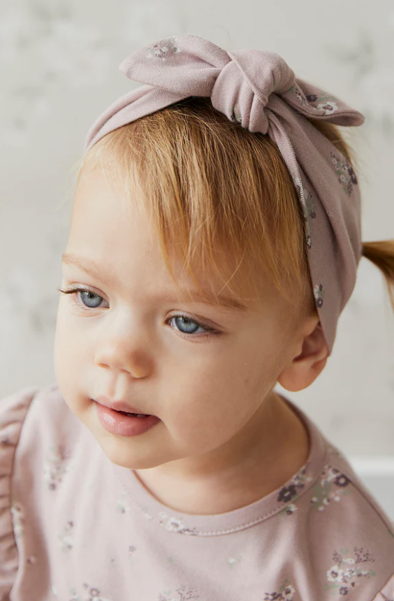 Jamie Kay - Organic Cotton Headband - Lauren Floral Fawn|136709