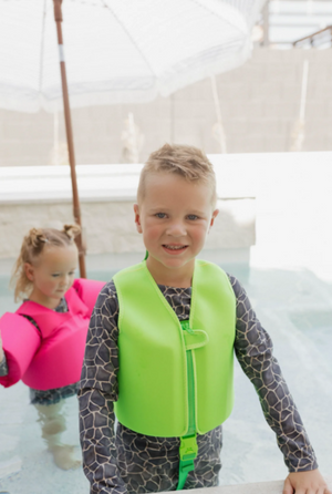 Current Tyed - Swim Float Vest - Neon Green|147119