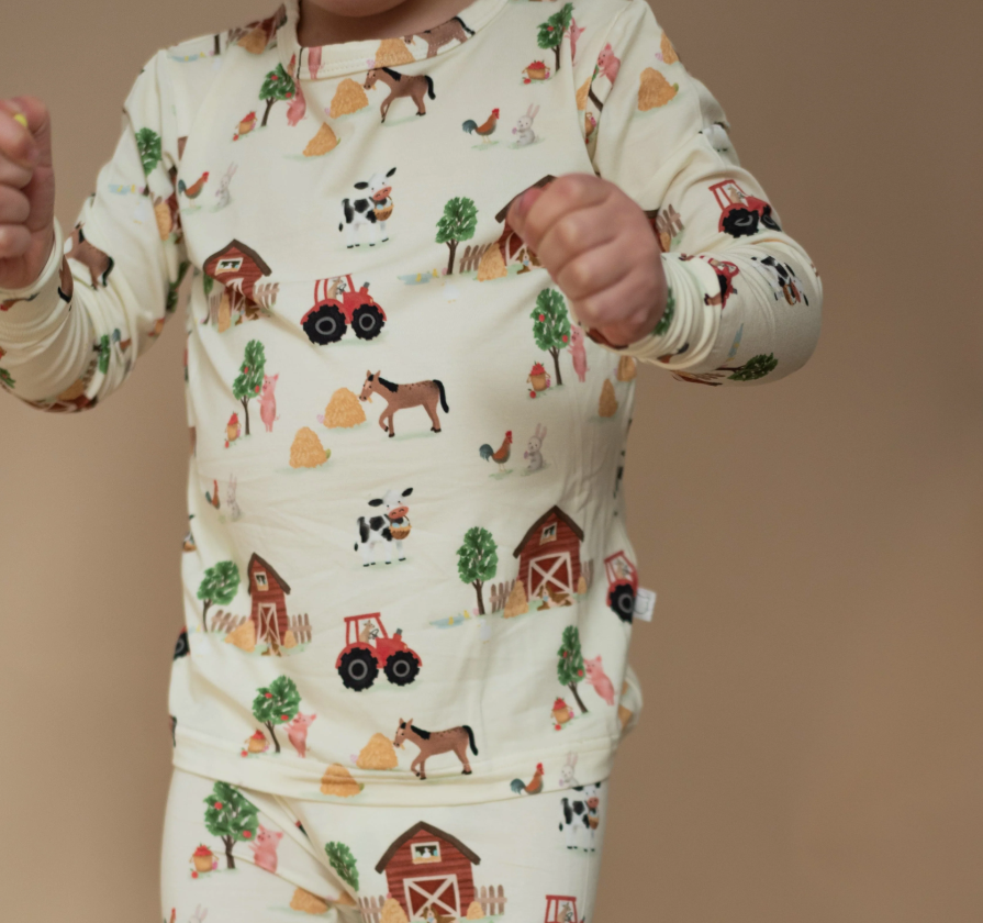 Roobear - Easter on the Farm Bamboo Two-Piece PJs|127618