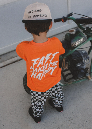 Little Trouble - Fast Makes Me Happy T-Shirt Orange|178688