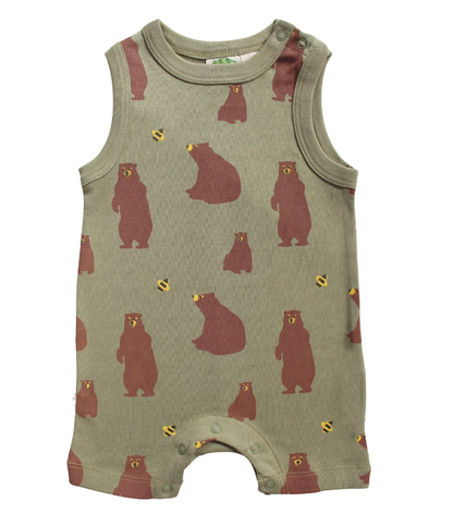Parade Organics Tank Romper Bears|137631