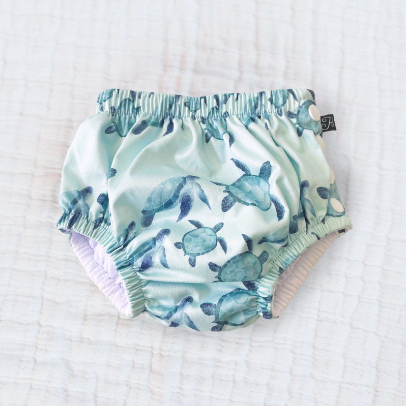 Honeysuckle - Swim Diaper - Turtley Cute|136559
