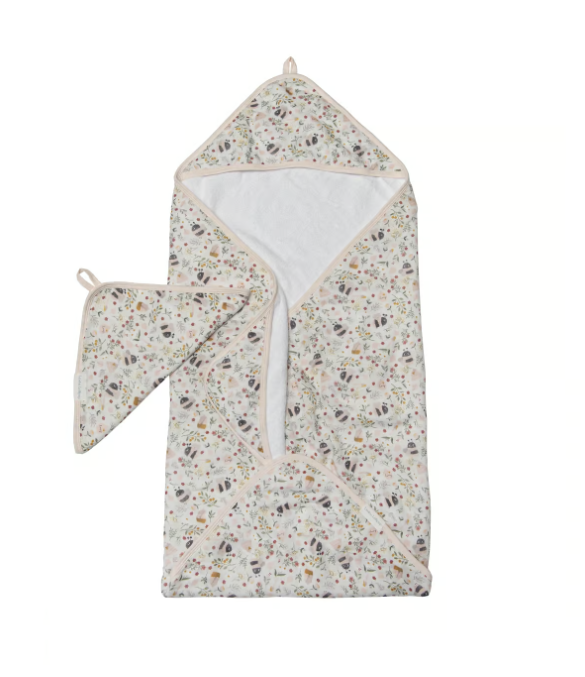 Loulou Lollipop - Muslin Hooded Towel Set - Bumble Bees|136269