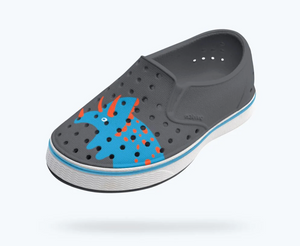 Native - Miles Block Kids - Gravity Grey/ Shell White/ Dinosaur Block|202574