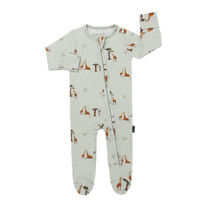 Belan.J - Footed Zipper Sleeper - Giraffes|193843