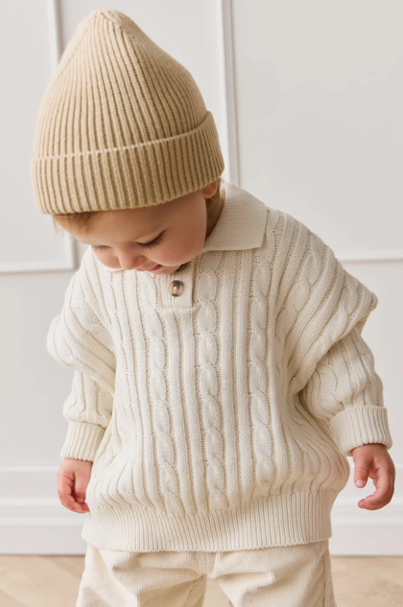 Wade Knitted Jumper - Cloud|154983