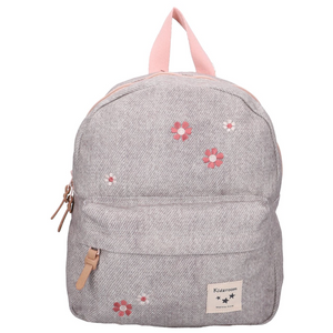 Kidzroom - Backpack Blossom And Bows Grey|230620