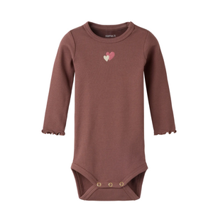 Name It - Hearts Ribbed Bodysuit|213856