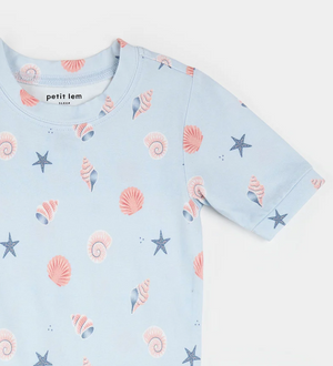 Petit Lem - 2 Piece Short PJ - Seashells|197935