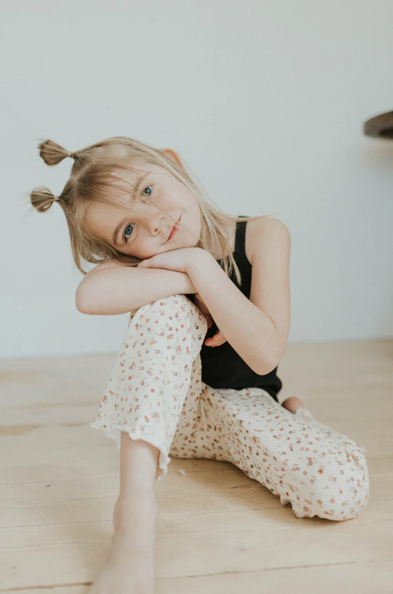 Jax & Lennon - Lettuce Hem Pants Posies|104026