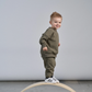 Little Bipsy Elevated Crewneck - Army Green|116126