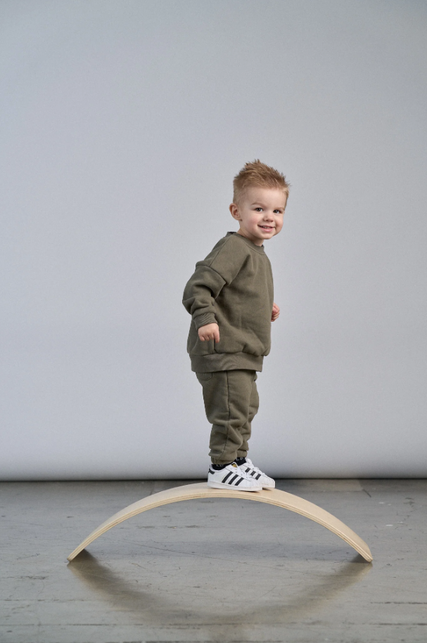 Little Bipsy Elevated Crewneck - Army Green|116126