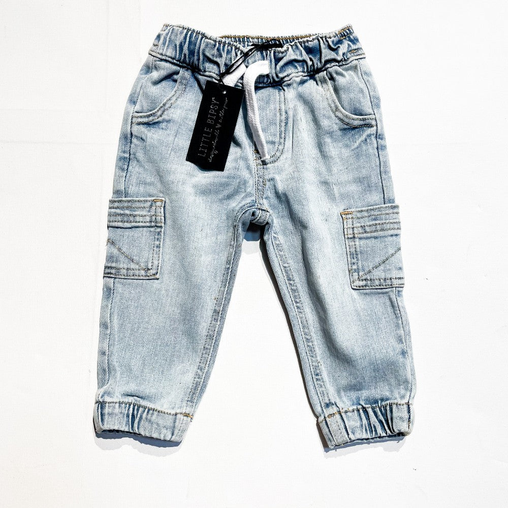 Little Bipsy Cargo Joggers 12-18M **NEW **Imperfection|160895