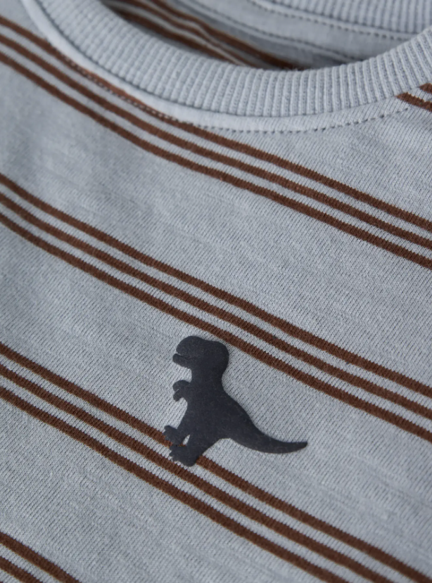 Name It - Dino Stripe Tee|209531