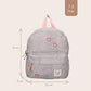 Kidzroom - Backpack Blossom And Bows Grey