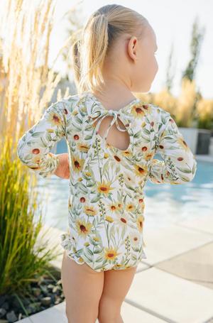 Current Tyed - "Brooklyn" Ruffle Rashguard Suit|140512