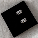 Bushra Huggies- Silver 18k Rhodium Plated|218820