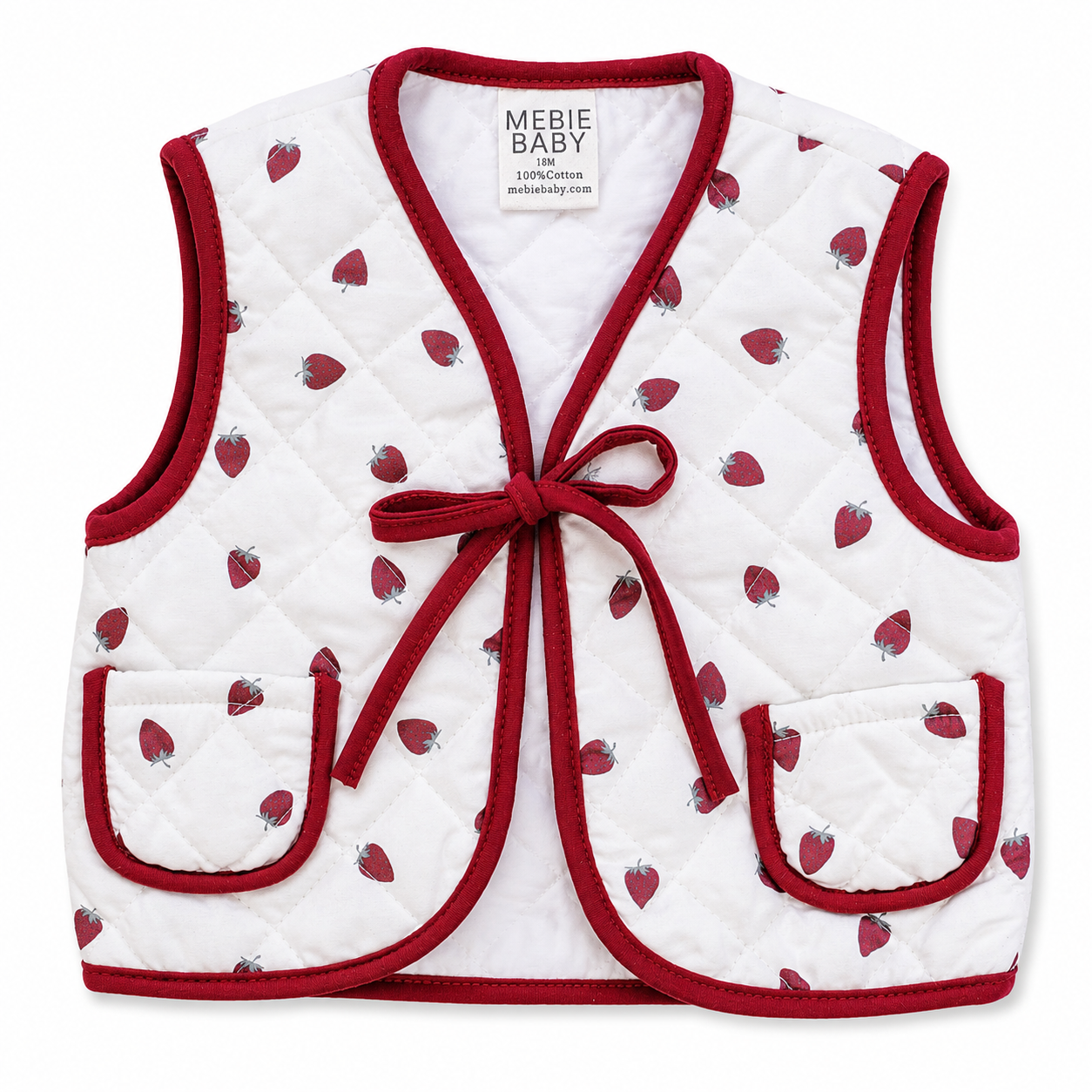 Mebie Baby - Strawberry Quilted Vest