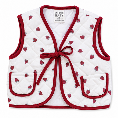 Mebie Baby - Strawberry Quilted Vest