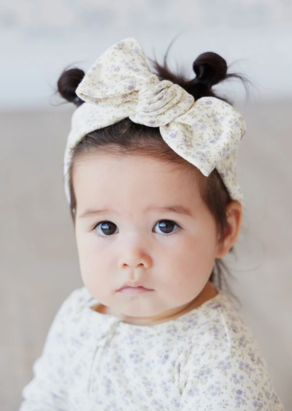 Jamie Kay - Organic Cotton Headband - Rosalie Fields Raindrops|136695