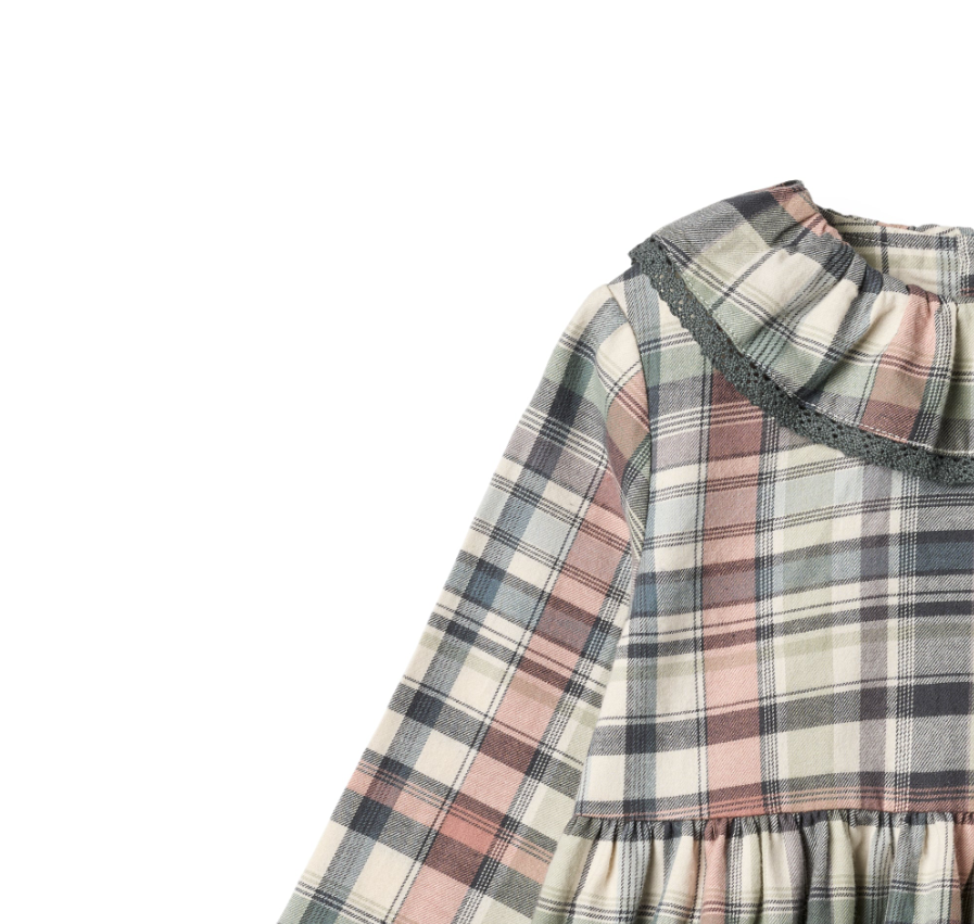 Wheat - Dress Violetta multi check|164456