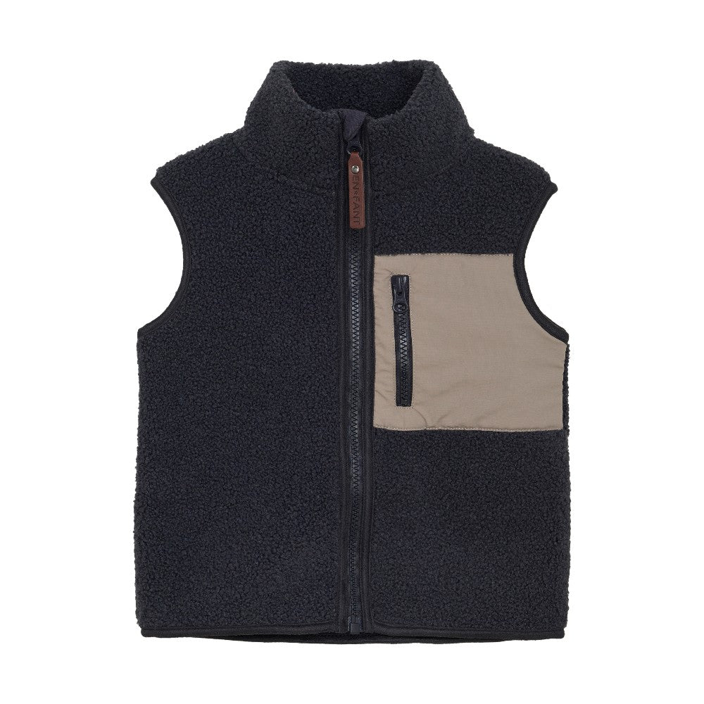 EnFant - Teddy Waist Coat Vest - Ebony|156426