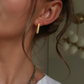 Small Ray Ribbed 2.0 Earrings  - 18K PVD Gold Plating|176923