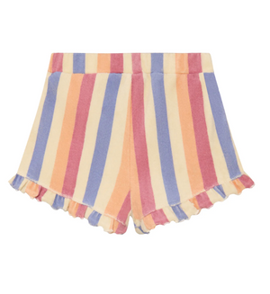 Daily 7 - Ruffle Shorts Terry Stripe|200666