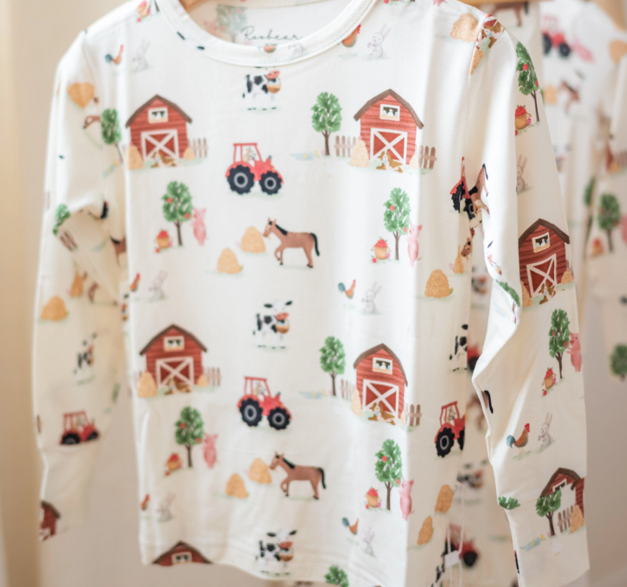 Roobear - Easter on the Farm Bamboo Two-Piece PJs|127617