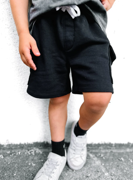 Little Bipsy - Cargo Sweatshort - Black|103963