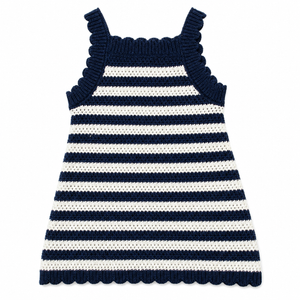 Mebie Baby - Navy Stripe Knit Tank Dress