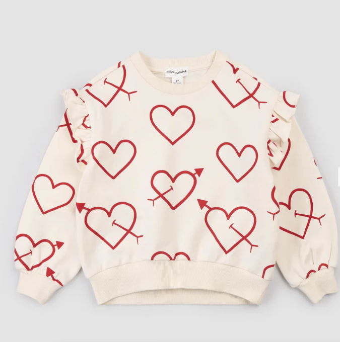Miles - Valentine Ruffle Sweatshirt|187504