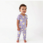 Parade - Organic '2-Way' Zip Romper - Short Sleeve - Daisies|203188