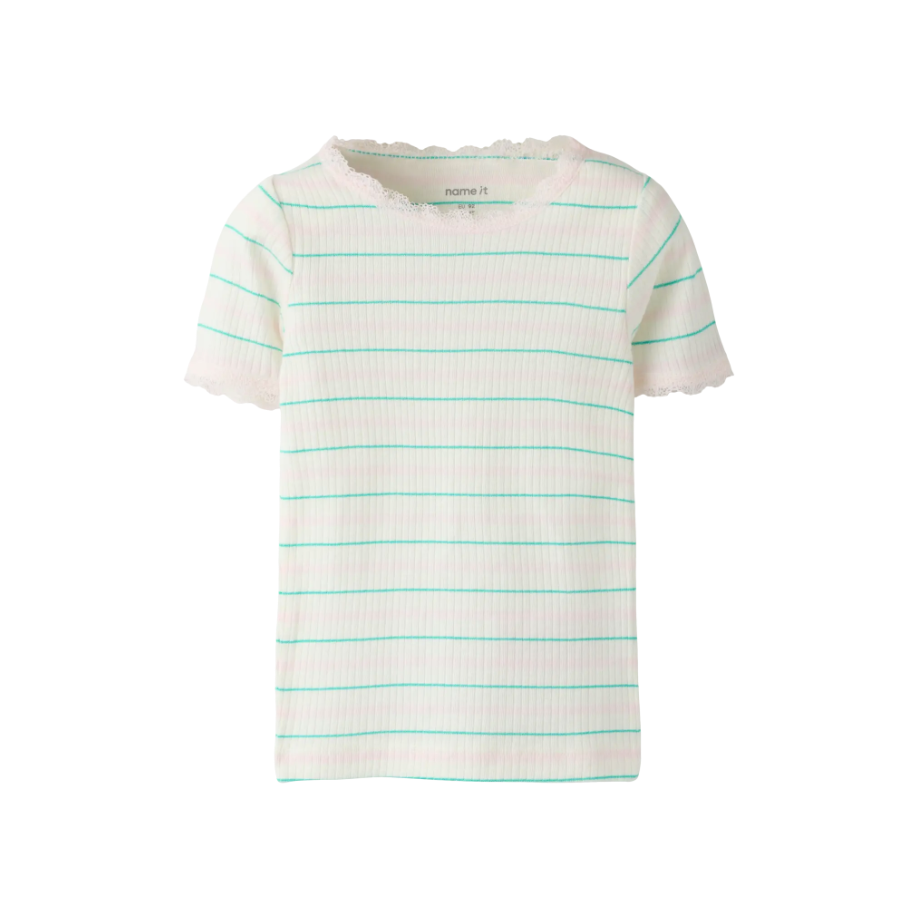 Name It - Lace Stripe Top|216280
