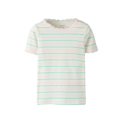 Name It - Lace Stripe Top|216280
