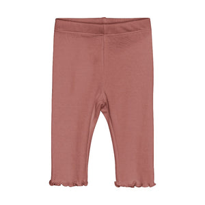 Huttelihut - Baby Leggings Rib Burlwood|165486