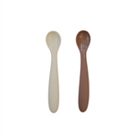 Mebie Baby - Silicone Spoon Set Cream & Dusty Rose|205223