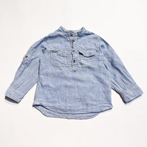 H&M Button Up Shirt 2-3Y **Imperfection|149761