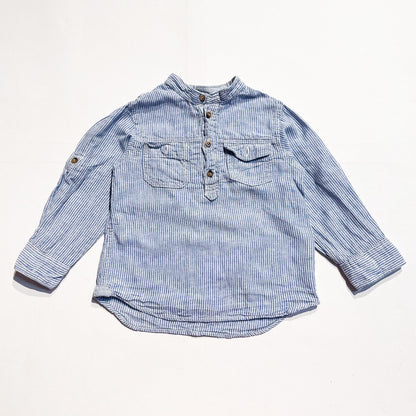 H&M Button Up Shirt 2-3Y **Imperfection|149761