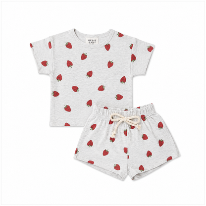 Mebie Baby - Strawberry Short Set