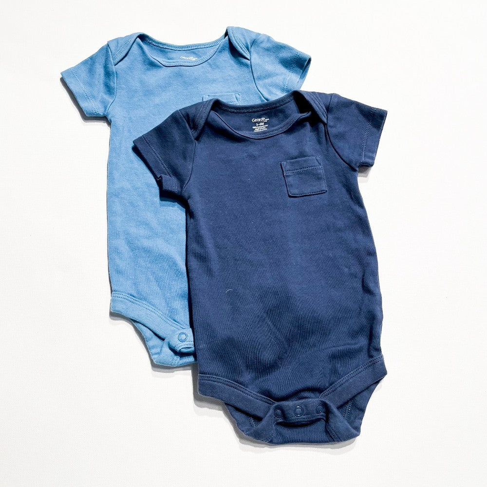 George Onesie Set 3-6M|196675