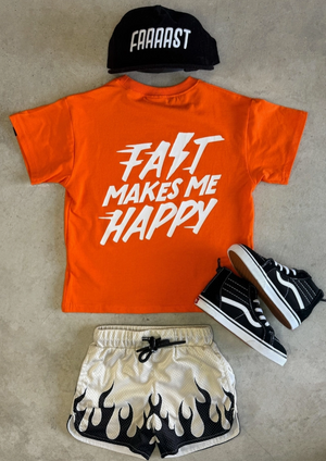 Little Trouble - Fast Makes Me Happy T-Shirt Orange|178687