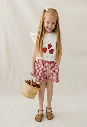 Mebie Baby - Strawberry Ruffle Tee|185389